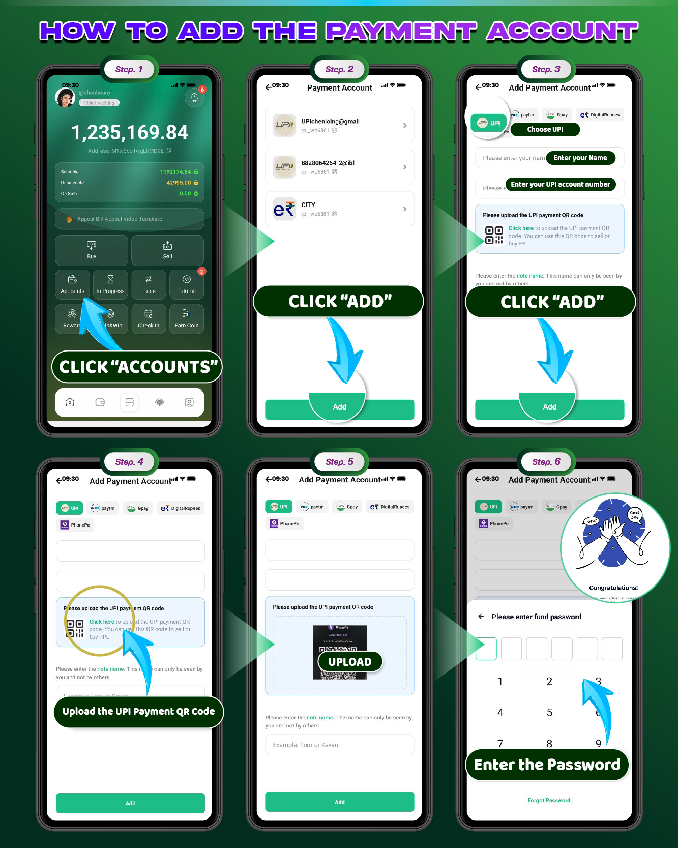 2. Add Bank Account
