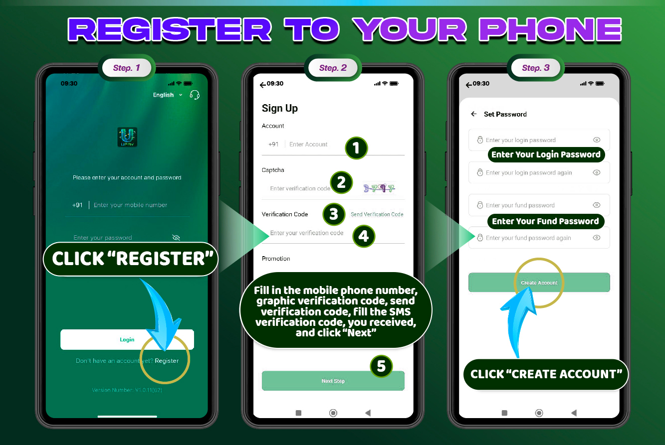 1. Register Account