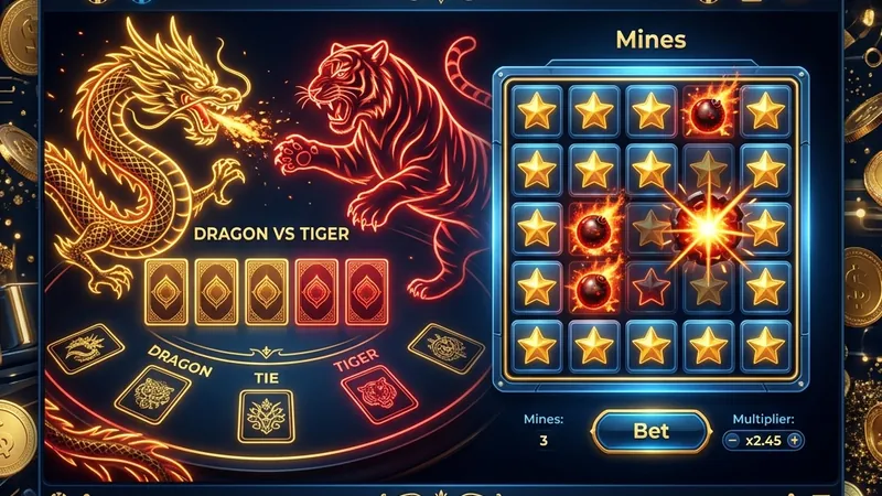 Yono Games Dragon vs Tiger vs Mines: Payout RTP & Winning Tricks Comparison (2026)