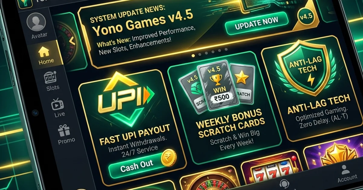 Yono Games v4.5 System Update & Expert Tips (2026): Instant UPI Routing, Weekly Cashback Formulas & Anti-Lag APK Tips